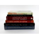 A collection of six books relating to American silver, comprising: Kovel, R & T, Kovel's American