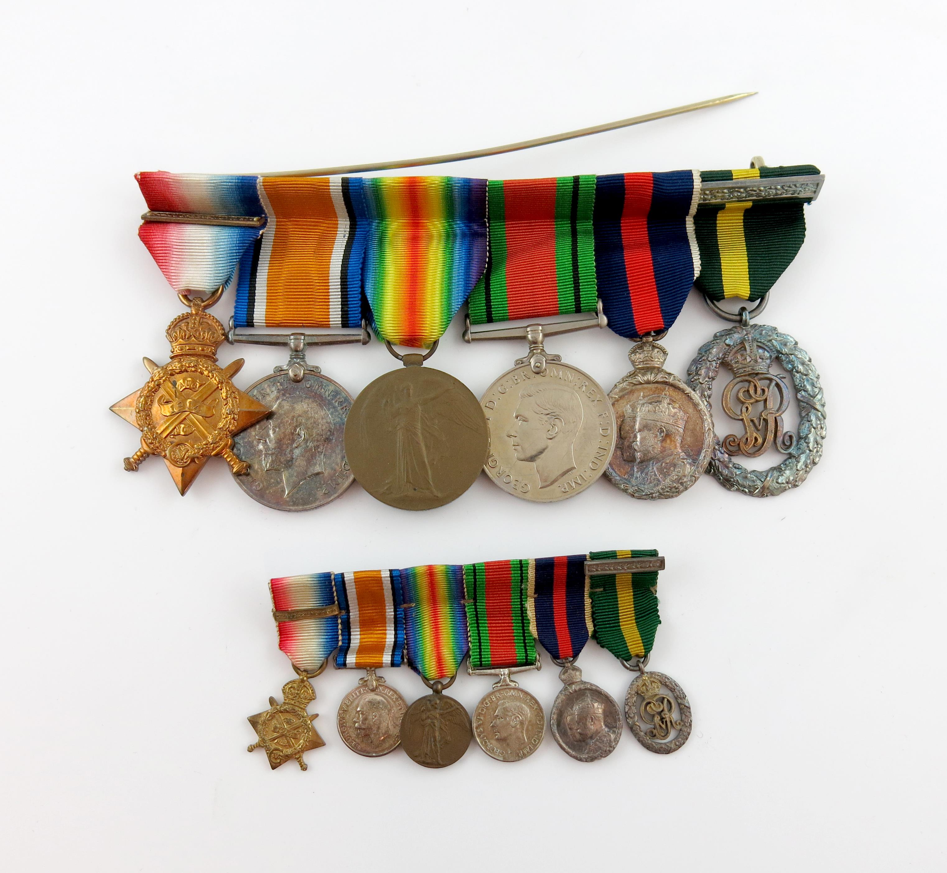 An extended Great War group of medals awarded to Major Antony Hubert Gibbs, comprising; 1914 Star,