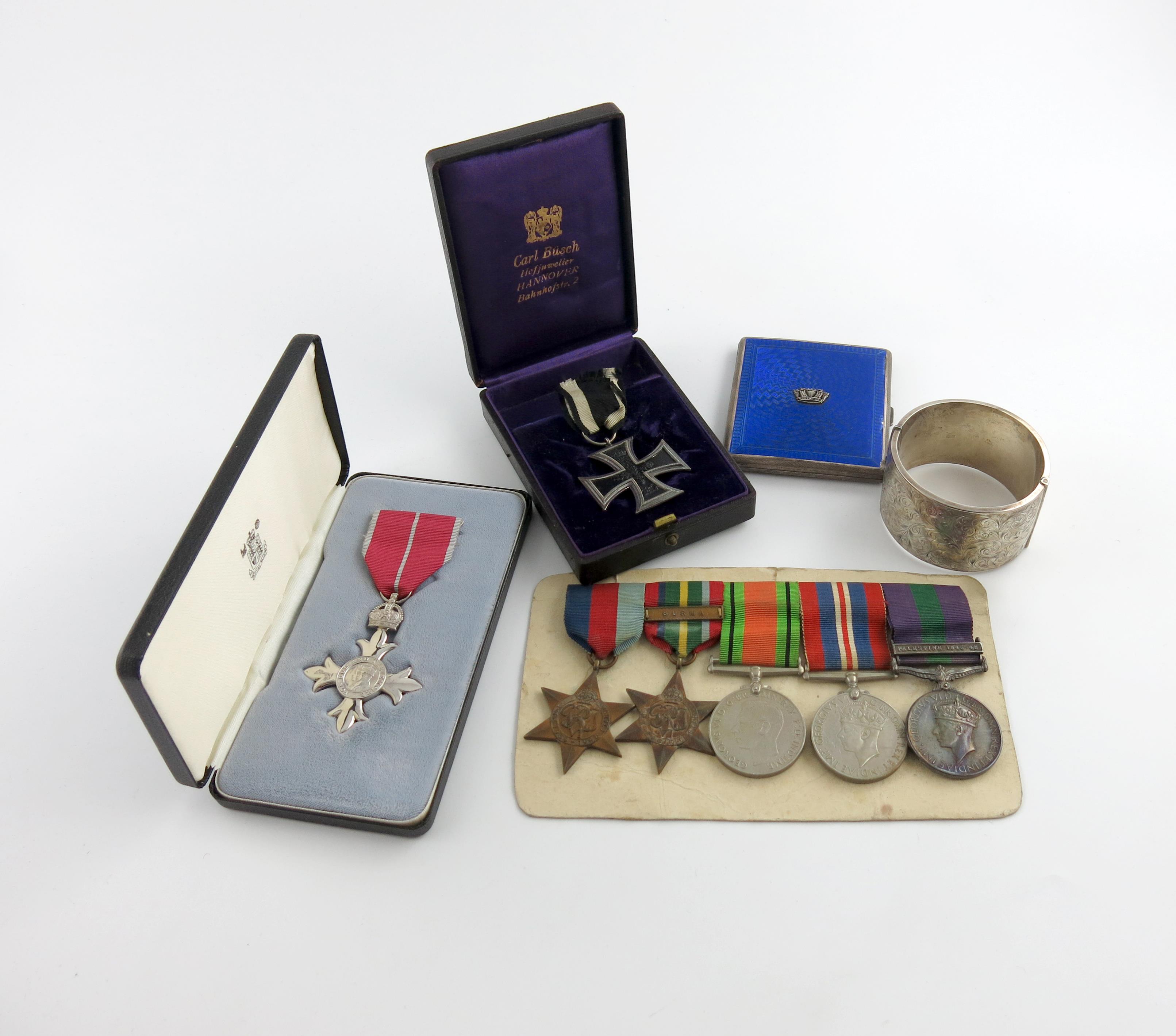 A group of five medals to Captain N.T. Crompton Royal Artillery, comprising: 1939-45 Star, Pacific