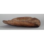 An Aborigine Coolamon Western Australia wood, the interior with good patina and wear to the edges,