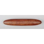 An Aborigine message stick Western Australia wood, with engraved concentric circles and dots, with