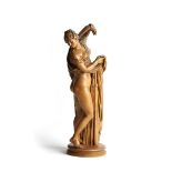 After the antique. An 18th century German boxwood figure of Venus Callipygos, or of the beautiful