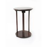 A stained wood occasional table in the manner of Josef Hoffmann, possibly manufactured by J & J