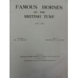 Famous Horses of the British Turf covering the period 1990 - 1933, bound in 11 volumes, volume 1