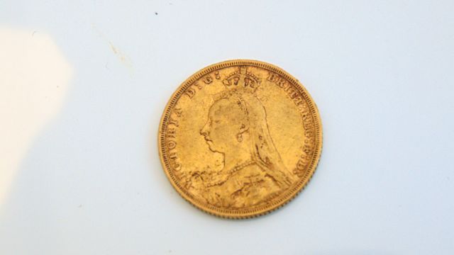 A Victorian full sovereign, 1890