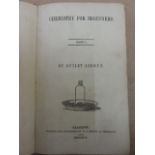 Chemistry for Beginners, Part 1, Guilet Lebrun, W S Brown Glasgow 1846, hard cover, Buckram bound