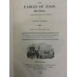 The Works of Robert Burns, 2 volumes dated 1824, leather bound, Aesop's Fables with illustrations by