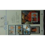 A box containing a large quantity of Royal Events/Wedding related FDC's, mint stamps, blocks,