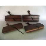 A selection of four good quality antique carpentry planes to include a modelling example by Shepley,