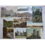 An interesting collection of postcards with subjects including topographical, comic, greeting