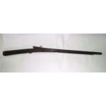 An antique rifle with timber stock stamped 3264 (the purchaser of this lot must be 18-years or