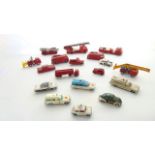 A selection of vintage die cast model vehicles relating to emergency services to include a Dinky