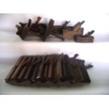 A selection of good quality late 19th/early 20th century timber carpentry planes of varying form