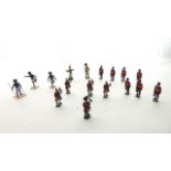 Vintage painted lead model soldiers to include seven standing eastern soldiers, three standing