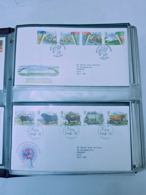 Three folios of first day covers, mainly late 1980s, 1990s and 2000 eara