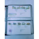 Three folios of first day covers, mainly late 1980s, 1990s and 2000 eara