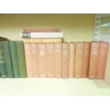 24 volumes of The Waverley Novels Border Edition edited by Andrew Lang, with green cloth bindings,