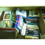 Eight boxes of contemporary fiction, all hard backed