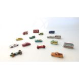 Sixteen Lesney Matchbox vehicles, Ford Thames van, Singer livery, Foden 15 ton sugar container,