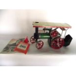 A boxed Mamod traction steam engine model TE 18