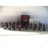 A selection of approximately twenty five hand painted contemporary model soldiers, four from the