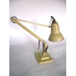 A 20th century angle poise desk lamp stamped Made in England by Herbert Terry & Sons Limited,