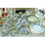 A quantity of Royal Cauldon, George Jones & Sons and Booths Crescent China wares in the Blue