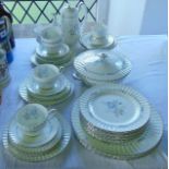 A collection of Paragon China dinner, tea and coffee wares in the Morning Rose pattern comprising