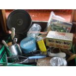 A miscellaneous collection of vintage kitchenalia to include numerous utensils, various printed tins