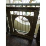 A 19th century gilt frame with moulded scrolling and floral detail together with an inner mount with