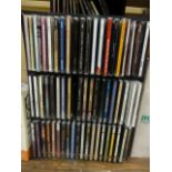 A collection of CDs, mainly country music related, a further selection of country vinyl LPs and