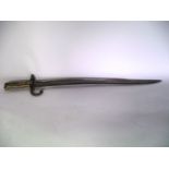 A French model Chassepot Yataghan sword bayonet
