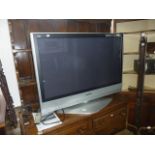 A Panasonic Viera flatscreen television, model number TH-42PX60B