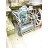 A Rango generator 3.2 kw, 1ph, 50 hz, 110 volts, 3.64 amps, crank operated and petrol driven, the