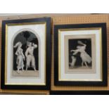 A set of three unusual 19th century relief collages constructed from shaped and moulded paper with