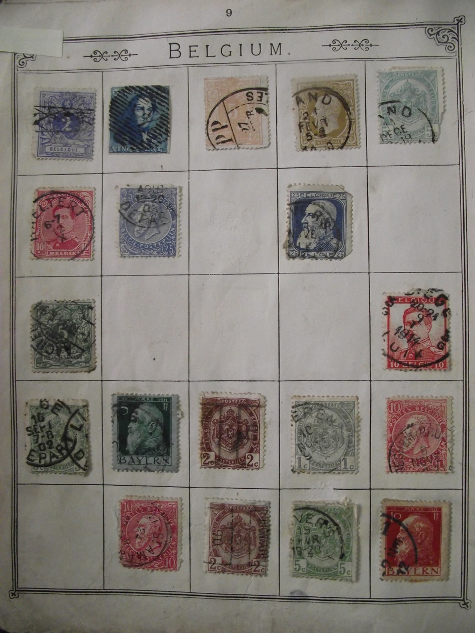 A Lincoln stamp album including early issues from Great Britain, Commonwealth and world stamps,