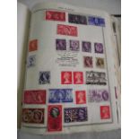 The Ajax stamp album containing a world wide collection of stamps, mainly mid 20th century