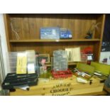 A quantity of miscellaneous drill bits, saw blades, etc