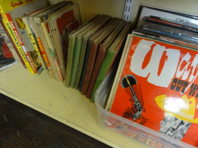 A collection of LPs including Bill Haley, John Denver, The Beatles, etc, a collection of vintage