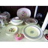 A collection of Wedgwood Persephone pattern dinnerwares designed by Eric Ravilious incorporating