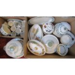 A quantity of Royal Doulton tapestry pattern dinner and tea wares, number TC1024, including: an oval