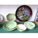 A limited edition Poole Pottery charger- 'The Saint George Plate', designed by Tony Morris and
