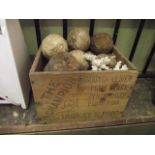 A small vintage wooden packing crate advertising Joseph Thorley Ltd, Kings Cross, London