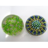 A Scottish millefiori glass paperweight, by Perthshire, together with one other