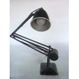 A 20th century Horstmann Counterpoised Anglepoise office lamp, the adjusting frame pivoted on a