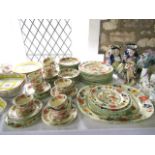 A quantity of Masons bible pattern dinner and tea wares number C2639 comprising: an oval meat plate,