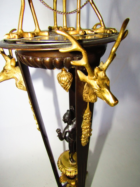 A good quality 19th century (believed to be French Imperial) freestanding tall table centrepiece, - Image 6 of 7