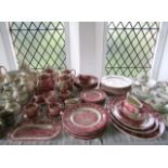 An extensive collection of Palissy dinner and coffee wares from the Thames river scene series with
