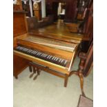 A Johannes Morley Londini Fecit harpsichord with walnut and figured walnut case and printed number