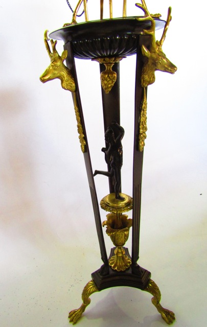 A good quality 19th century (believed to be French Imperial) freestanding tall table centrepiece, - Image 3 of 7